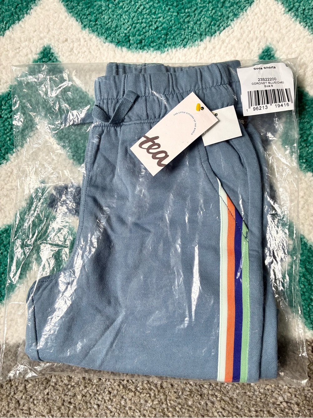 NWT - Tea Collection Soca Shorts (Coronet Blue) Size 8 - Picture 8 of 9
